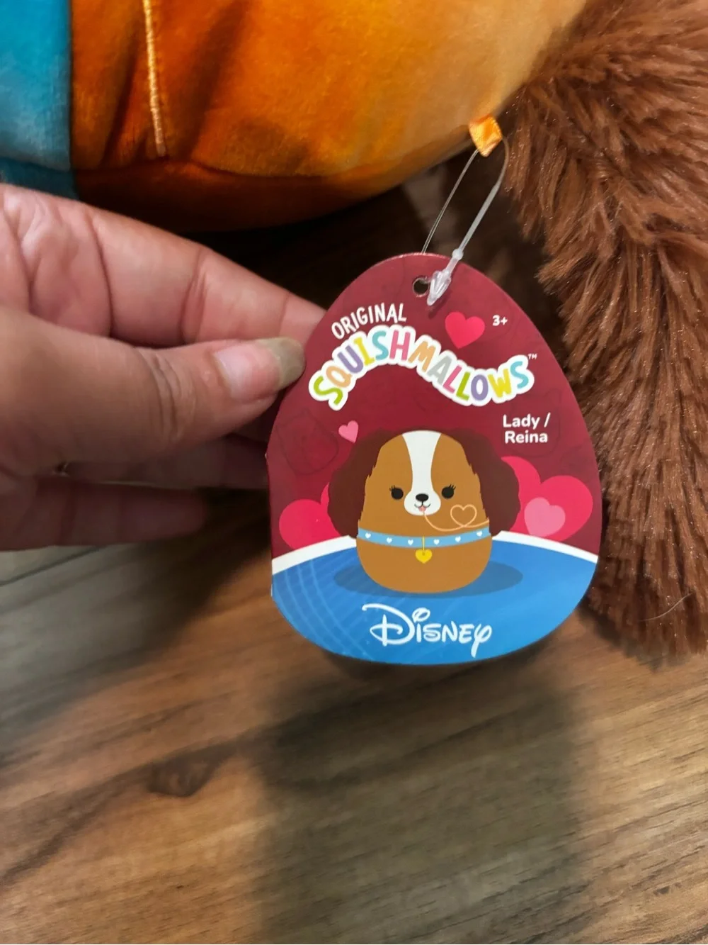 Disney Squishmallow Lady from Lady and the Tramp Plush new with tags